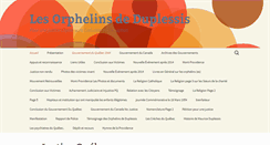 Desktop Screenshot of orphelinsdeduplessis.com
