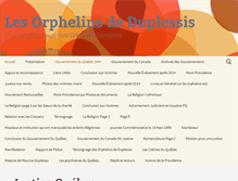 Tablet Screenshot of orphelinsdeduplessis.com
